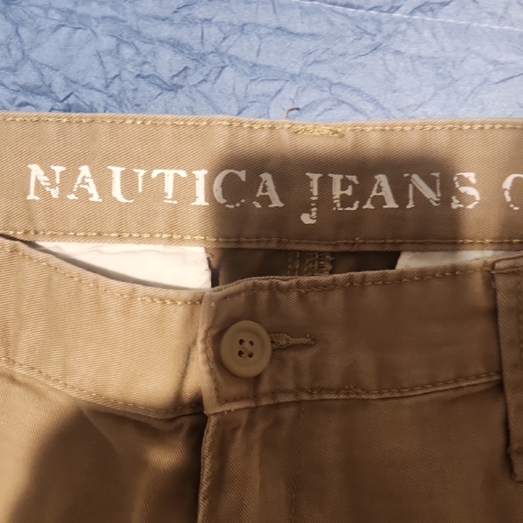 Nautica Tan Cargo Shorts Classic Style - Picture 3 of 4